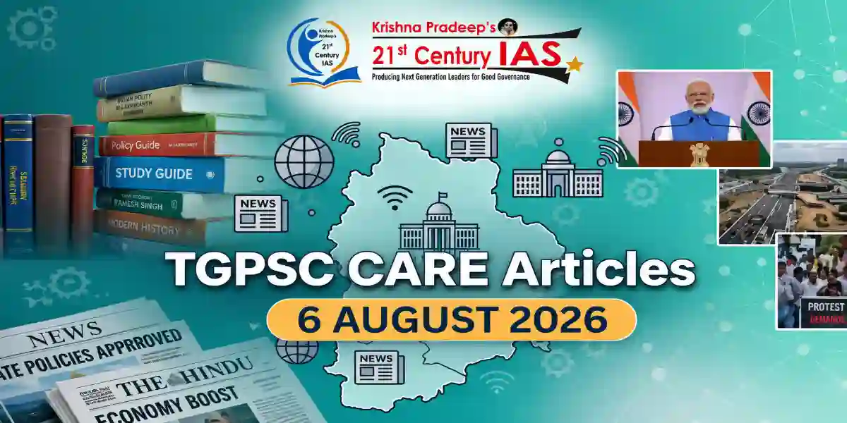 TGPSC Current Affairs 6 August 2026 daily compilation