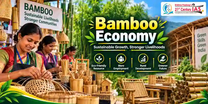 The Bamboo Economy supports rural livelihoods, women-led enterprises, value addition and sustainable green industries.
