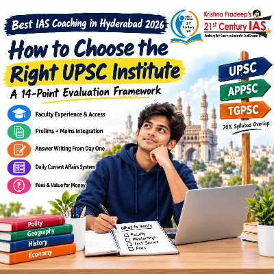 Best IAS Coaching in Hyderabad 2026 with UPSC aspirants attending a modern civil services coaching classroom