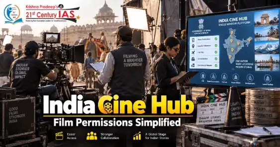 India Cine Hub representing digital film permissions, production services, incentives and film tourism in India
