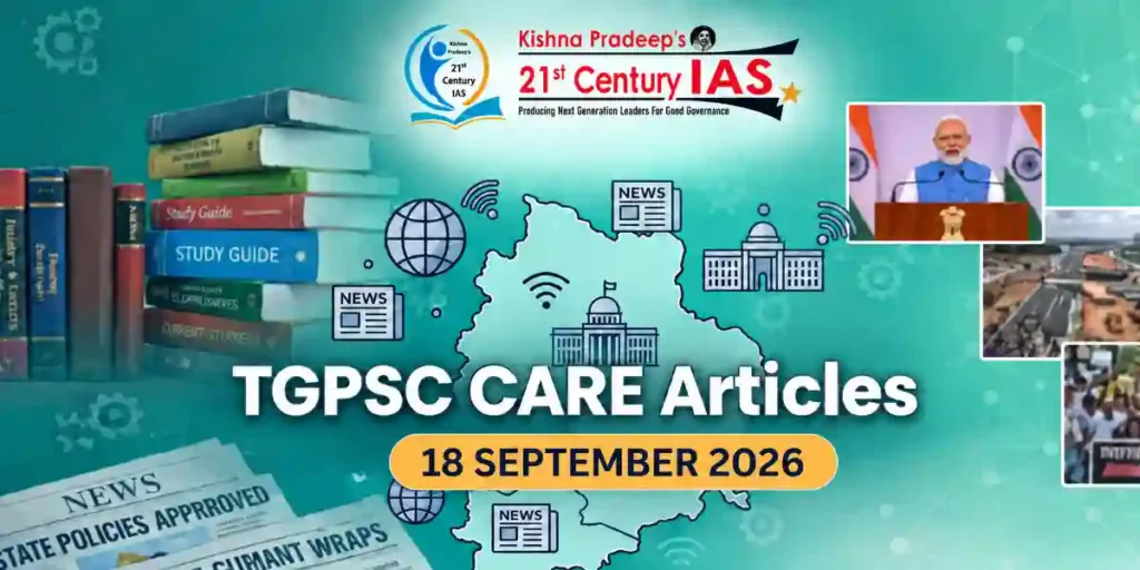 TGPSC Current Affairs 18 September 2026 featuring Nallamala Inscription 1404, Semicon 2.0 and UPI MDR