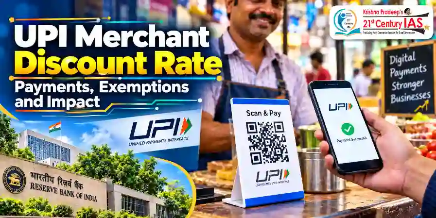 UPI Merchant Discount Rate showing QR merchant payments and India’s digital payment network