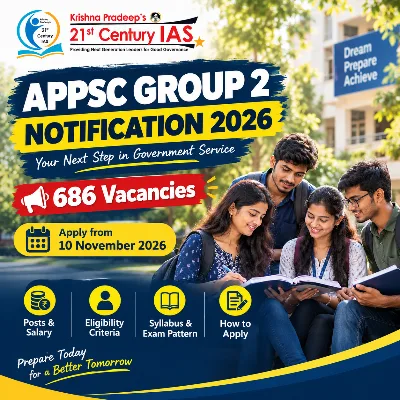 Aspirant reading APPSC Group 2 Notification 2026 before applying online