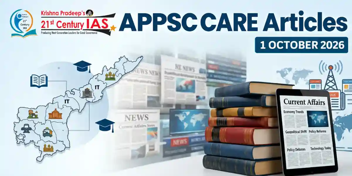 APPSC Current Affairs 1 October 2026 featuring Andhra Pradesh ports, nuclear space power and UPSC centenary